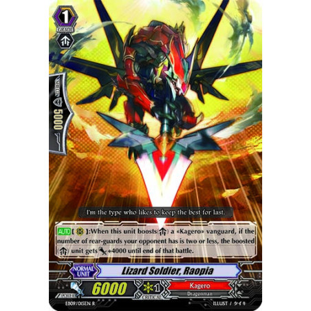 Vanguard_TCG_card_EB09_015EN_Lizard_Soldier_Raopia_Divine_Dragon_Progression