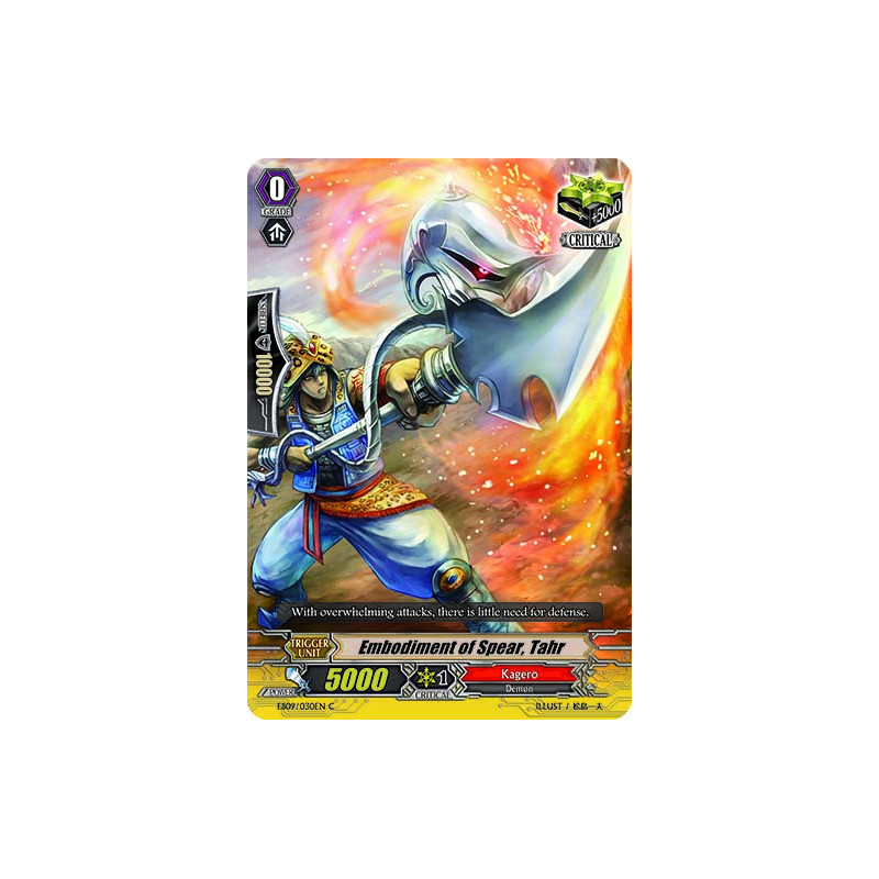 Vanguard_TCG_card_EB09_030EN_Embodiment_of_Spear_Tahr_Divine_Dragon_Progression