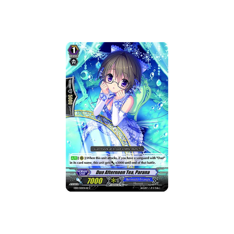 Vanguard_TCG_card_EB10_021EN-W_Duo_Afternoon_Tea_Parana_Divas_Duet