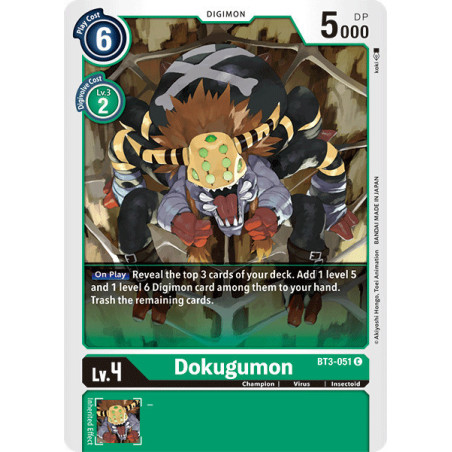 Digimon_TCG_BT3-051_Dokugumon_Common_Union_Impact_Card_Game