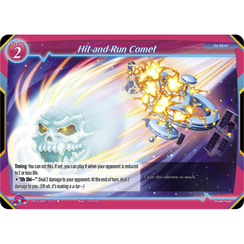 gate-ruler-tcg-2021gb02-112-hit-and-run-comet-gb02-onslaught-of-the-eldritch-gods