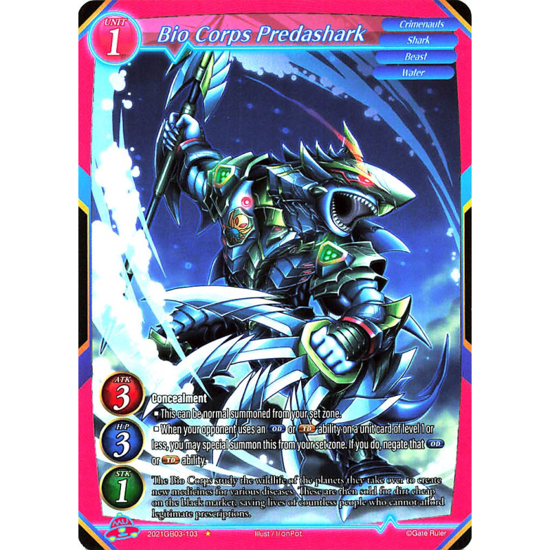 gate-ruler-tcg-premium-2021gb03-103-bio-corps-predashark-gb03-aces-of-the-cosmos-assemble