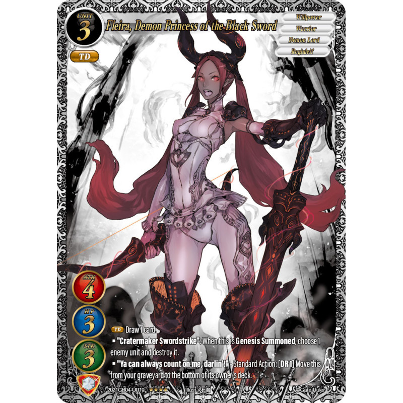 gate-ruler-tcg-2021gb04-ur19-uber-rare-fleira-demon-princess-of-the-black-sword-gb04-become-the-hero