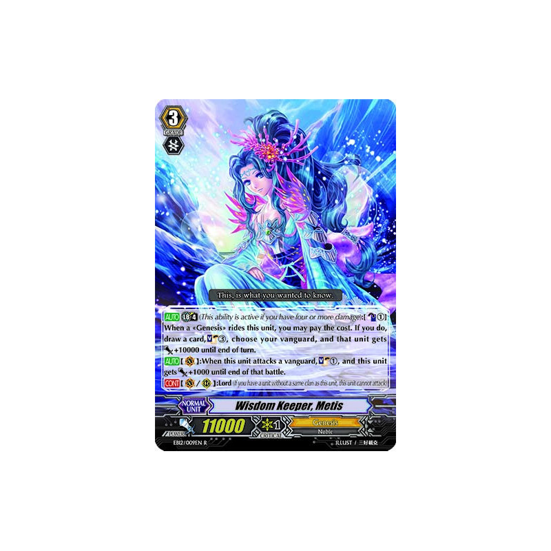 Vanguard_TCG_card_EB12_009EN_Wisdom_Keeper_Metis_Waltz_of_the_Goddess