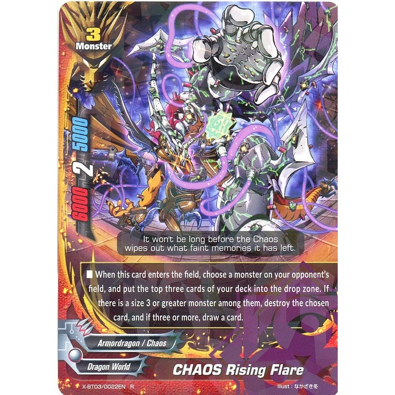 Buddyfight 1x X Bt03 0022en Chaos Rising Flare R Toys Hobbies Other Ccg Items