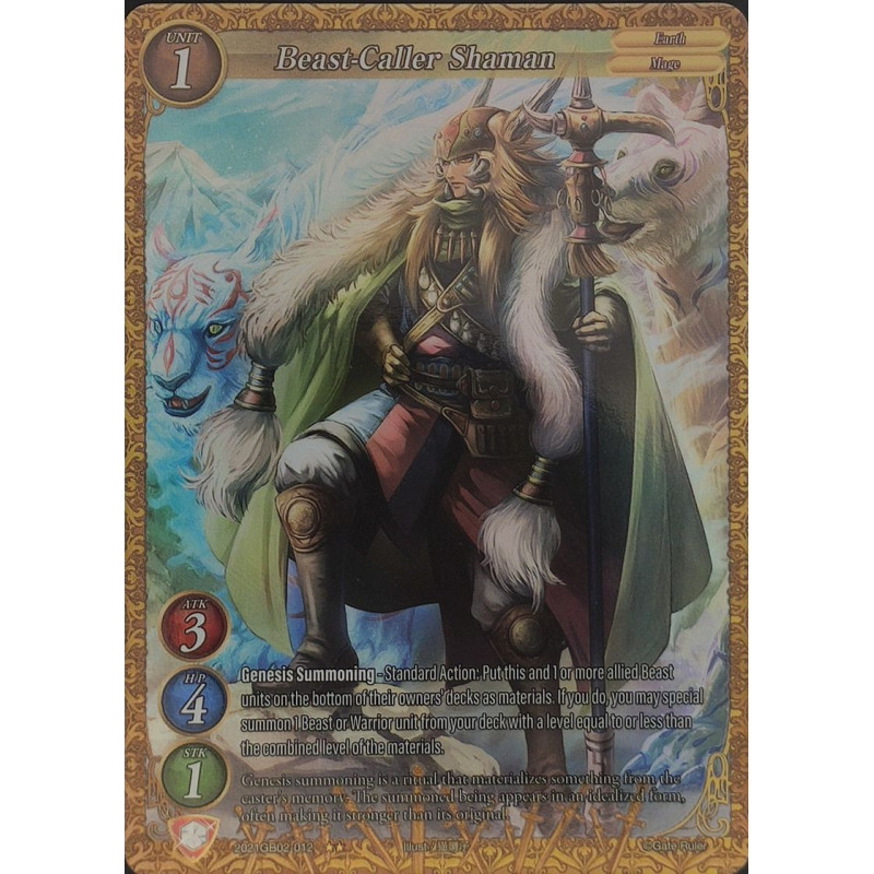 gate-ruler-tcg-premium-2021gb02-012-p-beast-caller-shaman-gb02-onslaught-of-the-eldritch-gods
