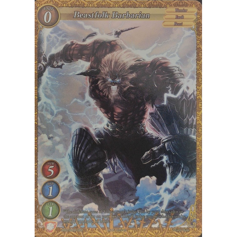 gate-ruler-tcg-premium-2021gb02-022-p-beastfolk-barbarian-gb02-onslaught-of-the-eldritch-gods
