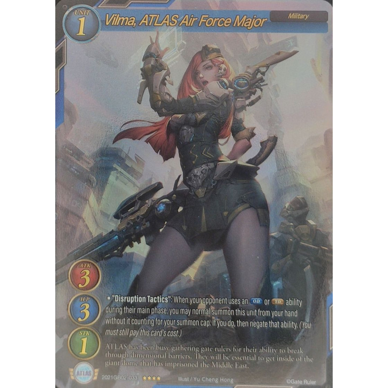 gate-ruler-tcg-premium-2021gb02-033-p-vilma-atlas-air-force-major-gb02-onslaught-of-the-eldritch-gods