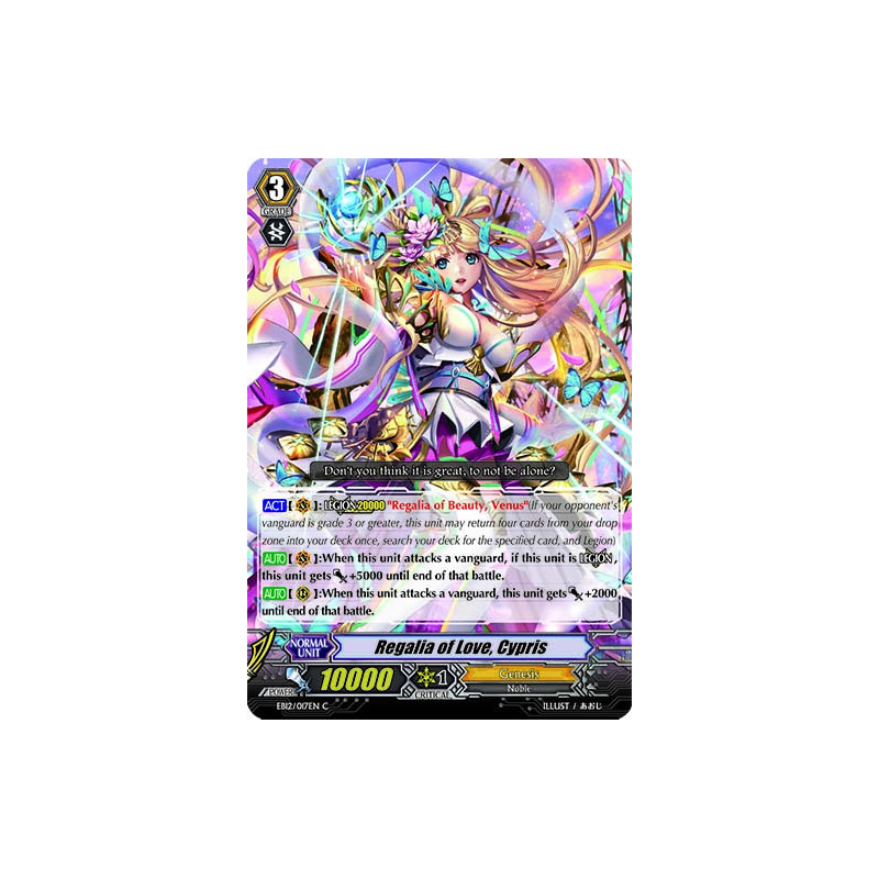 Vanguard_TCG_card_EB12_017EN_Regalia_of_Love_Cypris_Waltz_of_the_Goddess
