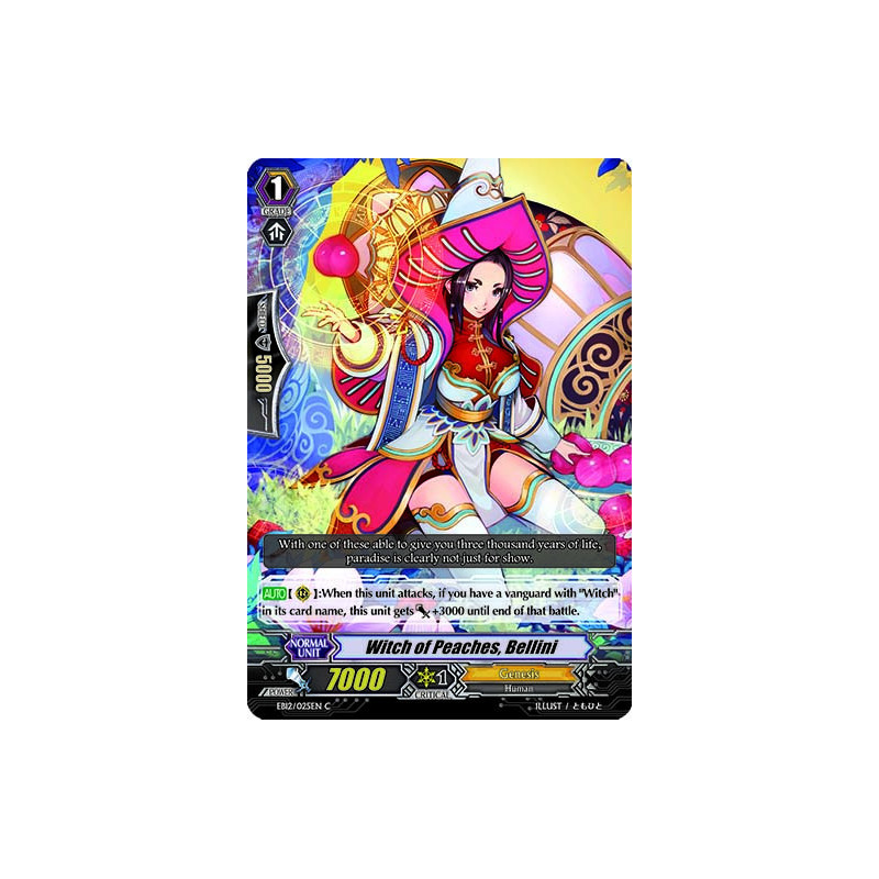 Vanguard_TCG_card_EB12_025EN_Witch_of_Peaches_Bellini_Waltz_of_the_Goddess