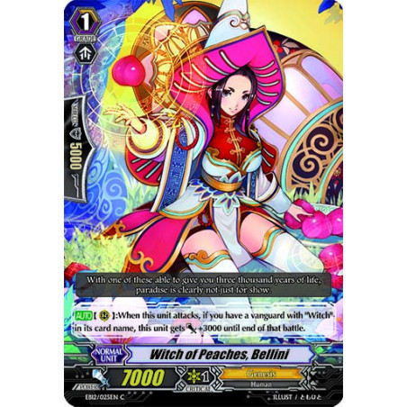 Vanguard_TCG_card_EB12_025EN_Witch_of_Peaches_Bellini_Waltz_of_the_Goddess