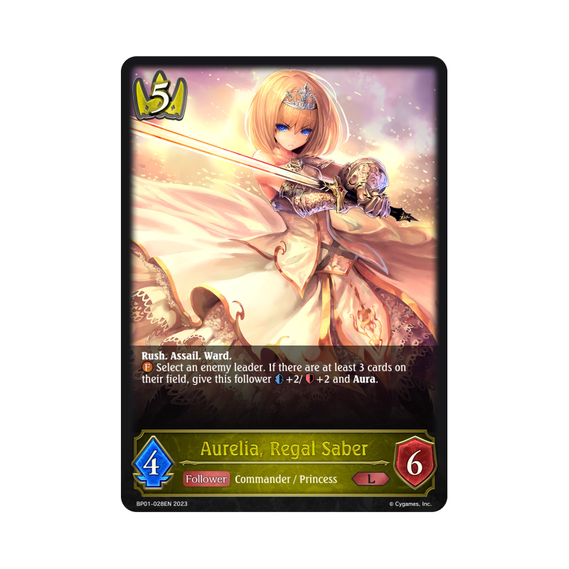 shadowverse-tcg-bp01-028en-legendary-aurelia-regal-saber-advent-of-genesis