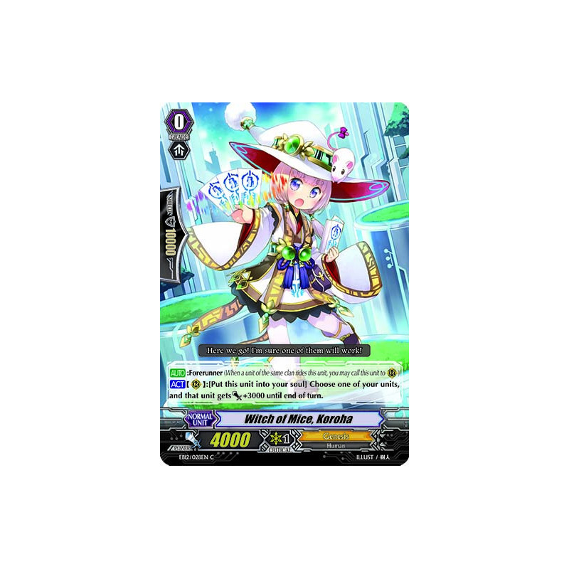 Vanguard_TCG_card_EB12_028EN_Witch_of_Mice_Koroha_Waltz_of_the_Goddess