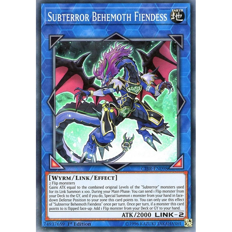 1st Edition NM Super Rare CIBR-EN098 x3 Subterror Behemoth Fiendess 
