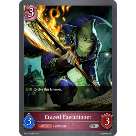 shadowverse-tcg-bp01-p22en-silver-premium-crazed-executioner-advent-of-genesis