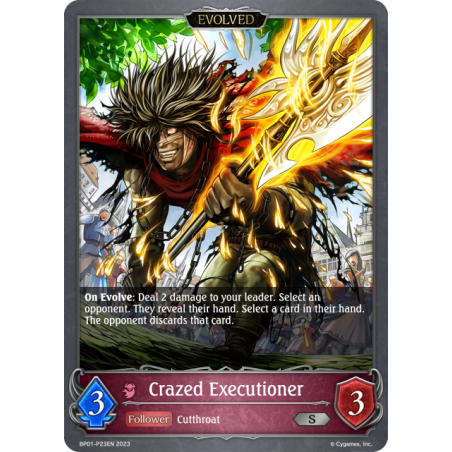 shadowverse-tcg-bp01-p23en-silver-premium-crazed-executioner-advent-of-genesis
