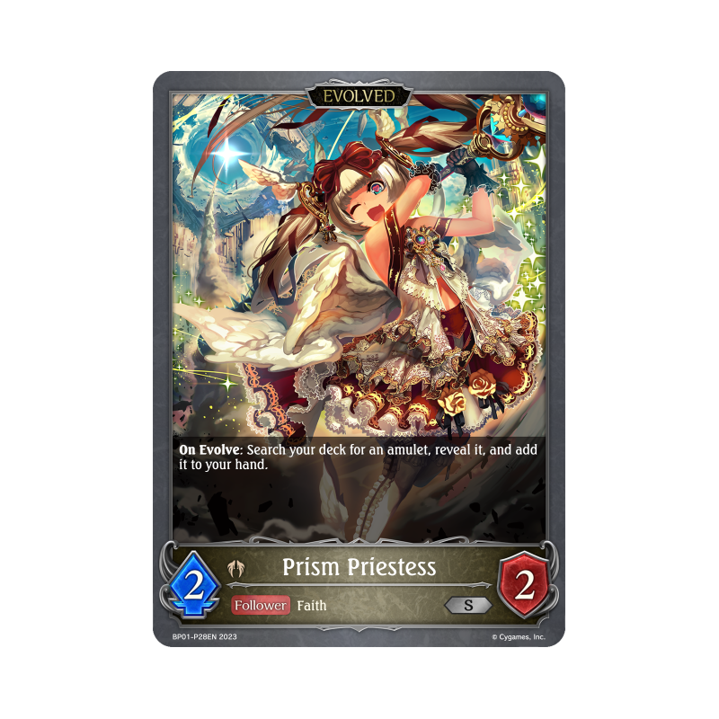 shadowverse-tcg-bp01-p28en-silver-premium-prism-priestess-advent-of-genesis