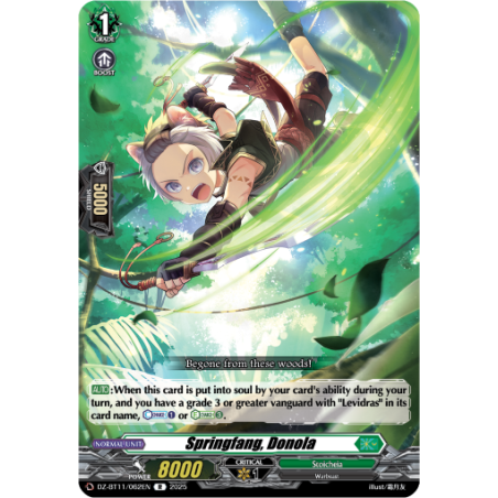 Vanguard_TCG_card_DZ-BT11_062EN_R_Springfang_Donola_Symphony_of_Might_Bloom