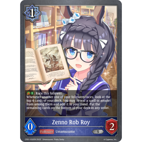 shadowverse-tcg-cp01-032en-silver-zenno-rob-roy-umamusume-pretty-derby