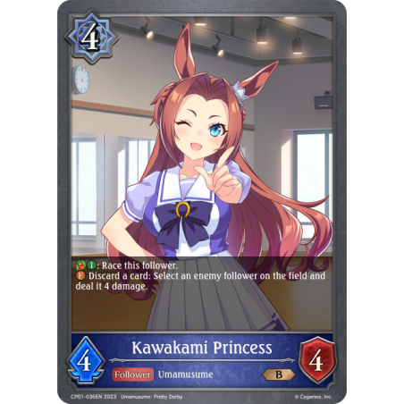 shadowverse-tcg-cp01-036en-bronze-kawakami-princess-umamusume-pretty-derby