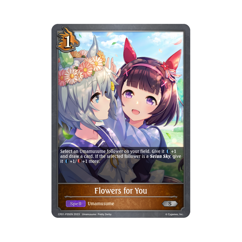 shadowverse-tcg-cp01-p35en-silver-premium-flowers-for-you-umamusume-pretty-derby