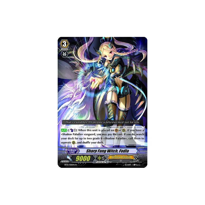 Vanguard_TCG_card_BT15_021EN_R_Sharp_Fang_Witch_Fodla_Infinite_Rebirth