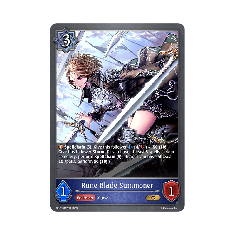shadowverse-tcg-sd03-002en-gold-rune-blade-summoner-mysteries-of-conjuration