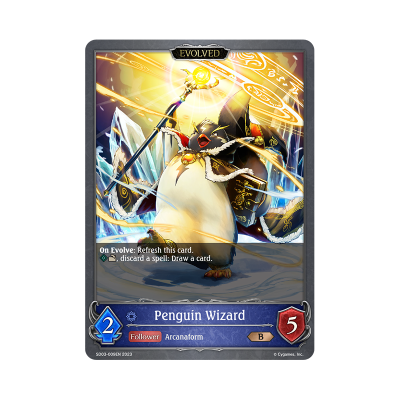 shadowverse-tcg-sd03-009en-bronze-penguin-wizard-mysteries-of-conjuration