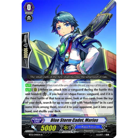 Vanguard_TCG_card_BT15_040EN_R_Blue_Storm_Cadet_Marios_Infinite_Rebirth