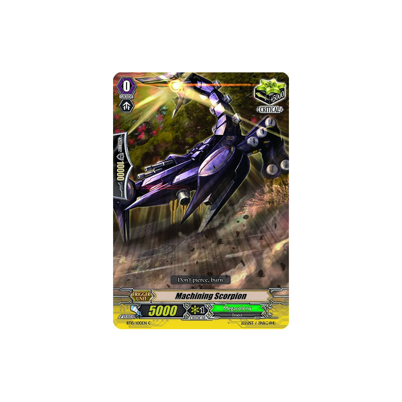 Vanguard_TCG_card_BT15_100EN_C_Machining_Scorpion_Infinite_Rebirth