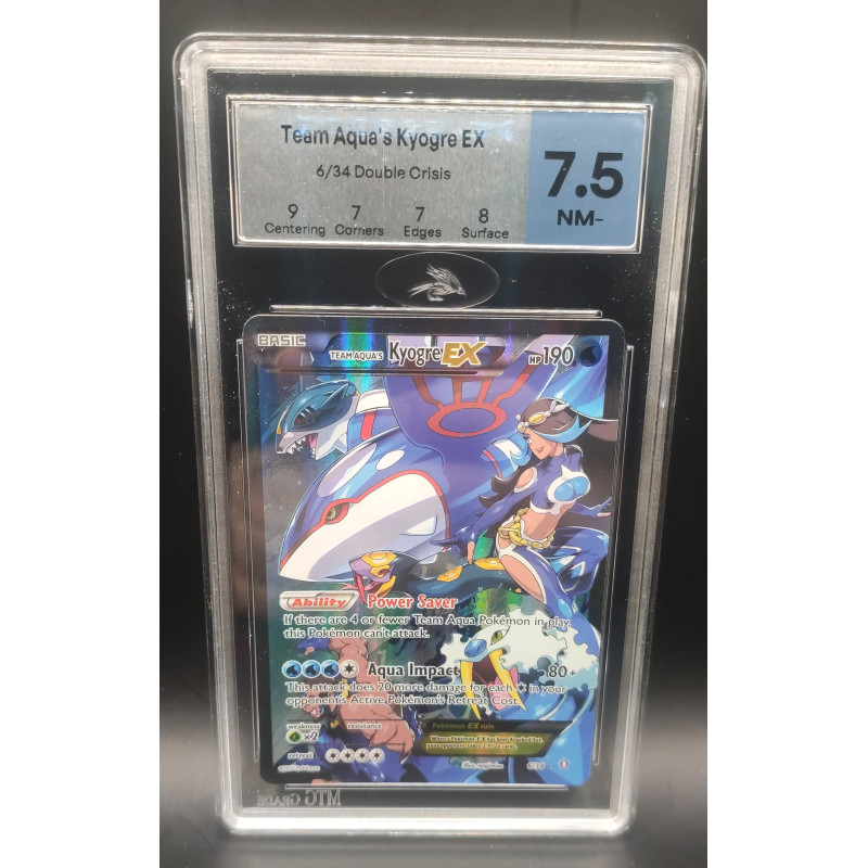 Pokemon TCG 6/34 Team Aqua's Kyogre-EX Ultra Rare Double Crisis (DCR) XY