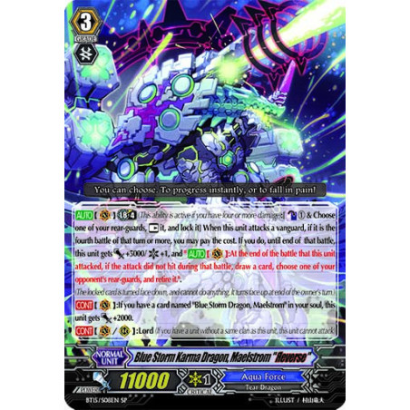 Vanguard_TCG_card_BT15_S08EN_SP_Blue_Storm_Karma_Dragon_Maelstrom_Яeverse_Infinite_Rebirth