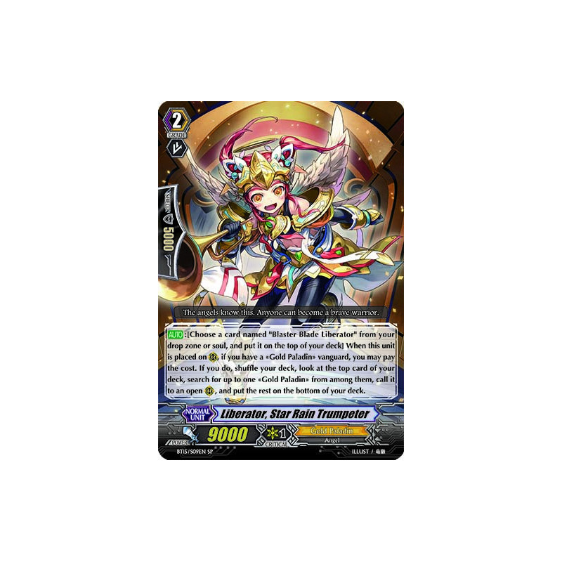 Vanguard_TCG_card_BT15_S09EN_SP_Liberator_Star_Rain_Trumpeter_Infinite_Rebirth
