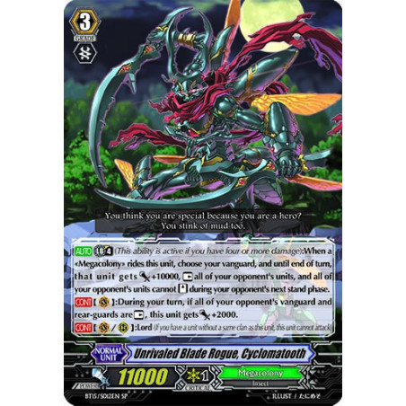 Vanguard_TCG_card_BT15_S12EN_SP_Unrivaled_Blade_Rogue_Cyclomatooth_Infinite_Rebirth