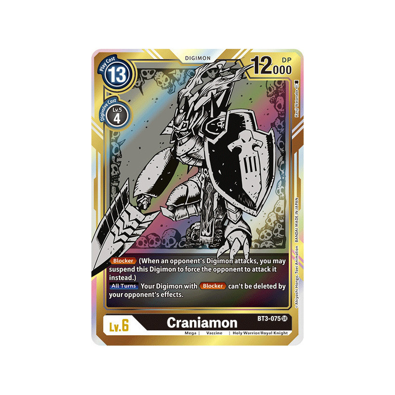 Digimon_TCG_BT3-075_AA_Craniamon_Alternative_Art_Union_Impact_Card_Game