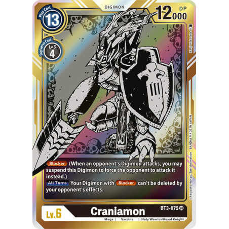 Digimon_TCG_BT3-075_AA_Craniamon_Alternative_Art_Union_Impact_Card_Game