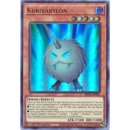 Yu-Gi-Oh TCG BROL-EN005 UR Kuribabylon Brothers of Legend