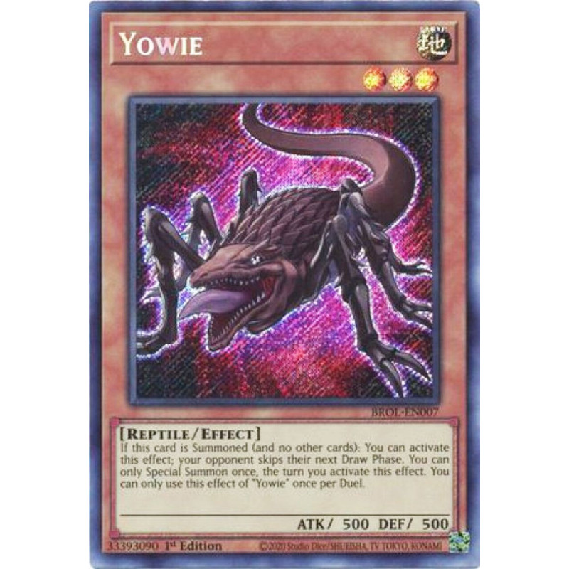 Yu-Gi-Oh TCG BROL-EN007 SE Yowie Brothers of Legend