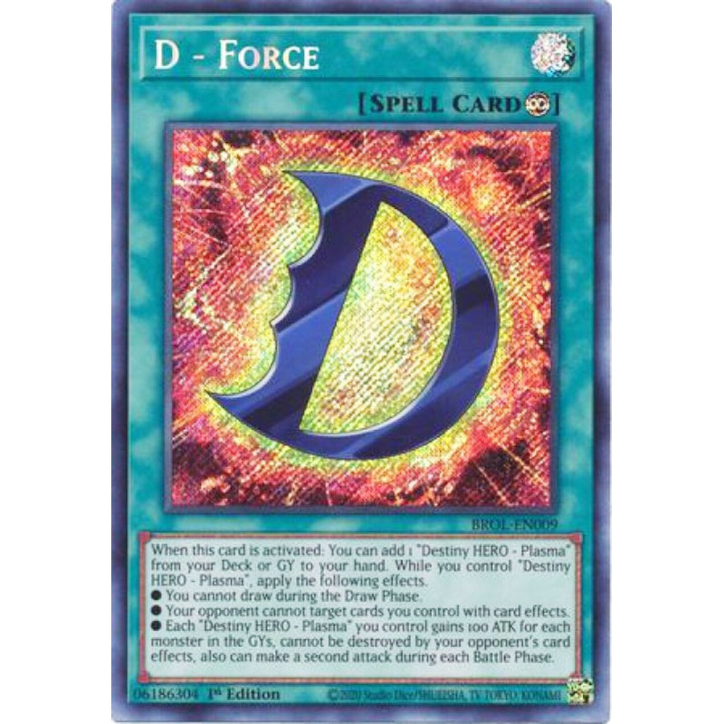 Yu-Gi-Oh TCG BROL-EN009 SE D - Force Brothers of Legend