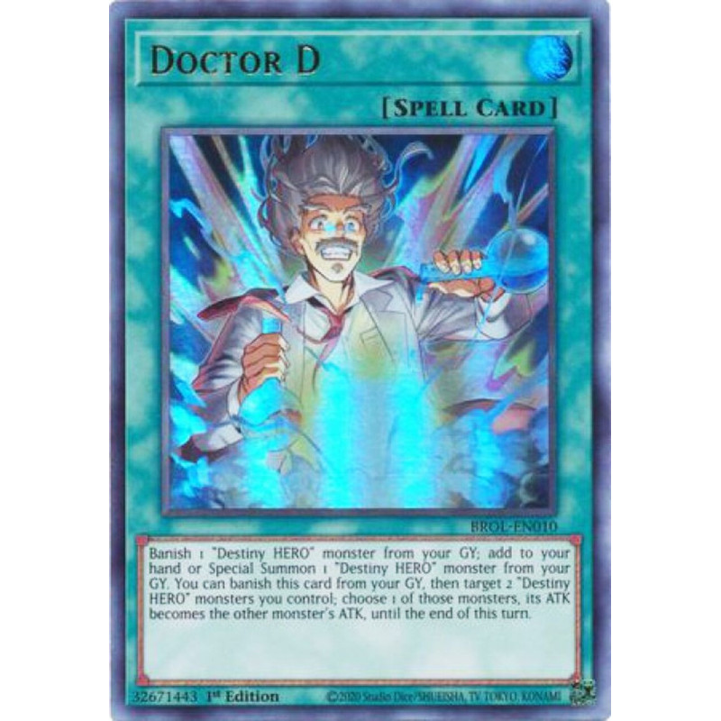 Yu-Gi-Oh TCG BROL-EN010 UR Doctor D Brothers of Legend