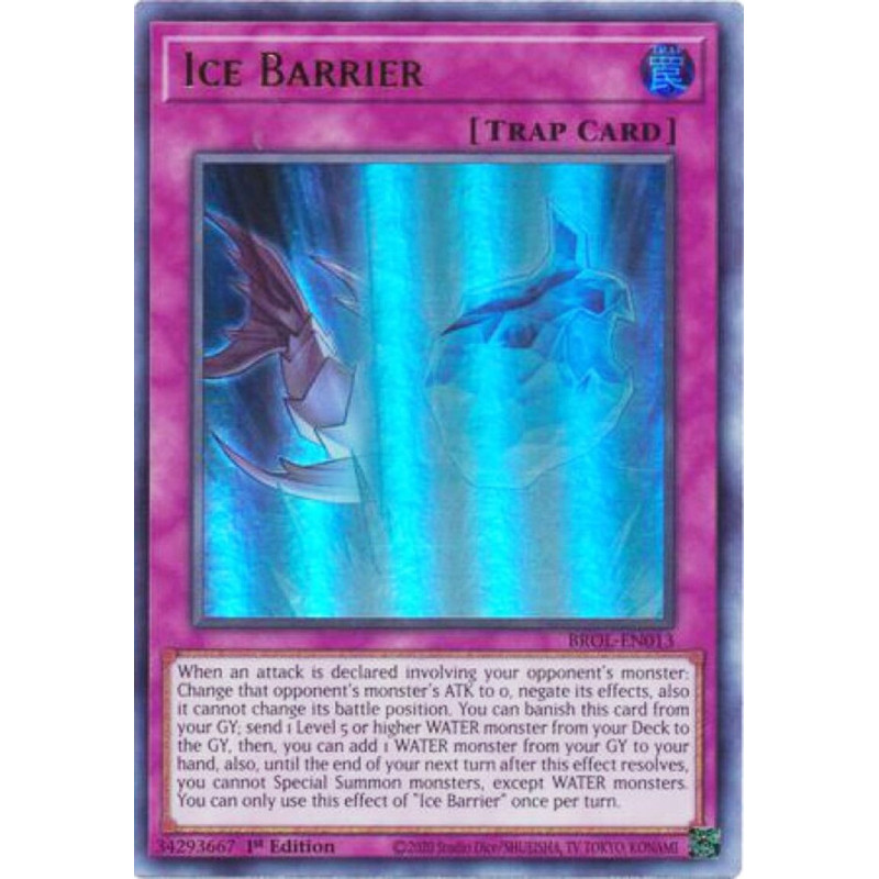 Yu-Gi-Oh TCG BROL-EN013 UR Ice Barrier Brothers of Legend