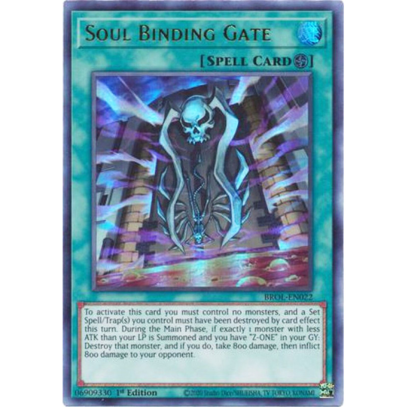 Yu-Gi-Oh TCG BROL-EN022 UR Soul Binding Gate Brothers of Legend