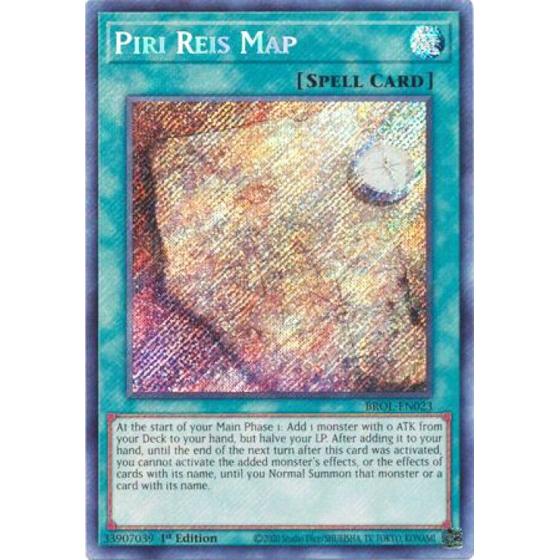 Yu-Gi-Oh TCG BROL-EN023 SE Piri Reis Map Brothers of Legend