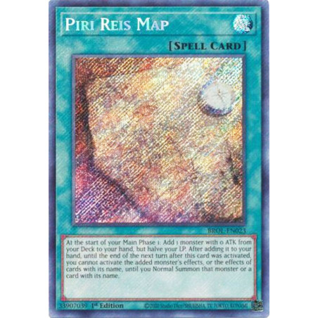 Yu-Gi-Oh TCG BROL-EN023 SE Piri Reis Map Brothers of Legend