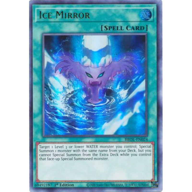 Yu-Gi-Oh TCG BROL-EN024 UR Ice Mirror Brothers of Legend