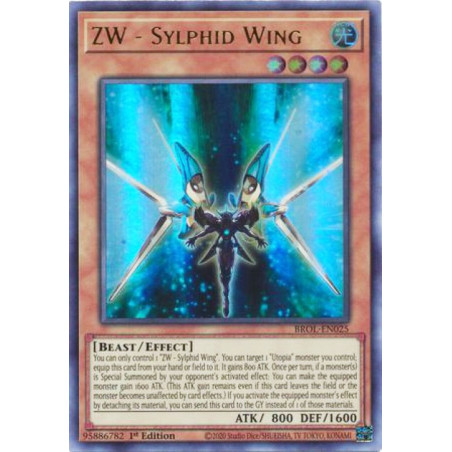 Yu-Gi-Oh TCG BROL-EN025 UR ZW - Sylphid Wing Brothers of Legend