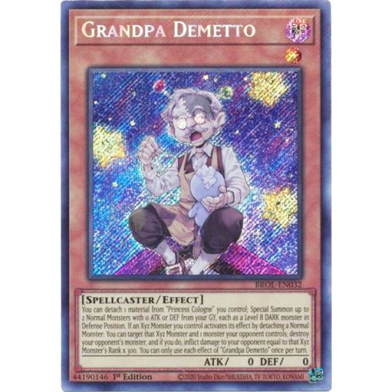 Yu-Gi-Oh TCG BROL-EN032 SE Grandpa Demetto Brothers of Legend