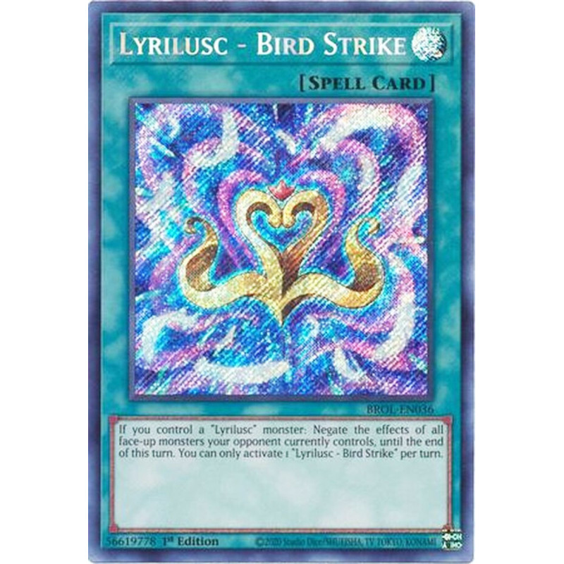 Yu-Gi-Oh TCG BROL-EN036 SE Lyrilusc - Bird Strike Brothers of Legend