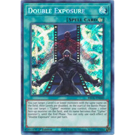 Yu-Gi-Oh TCG BROL-EN040 SE Double Exposure Brothers of Legend