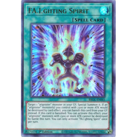 Yu-Gi-Oh TCG BROL-EN041 UR FA.I.ghting Spirit Brothers of Legend
